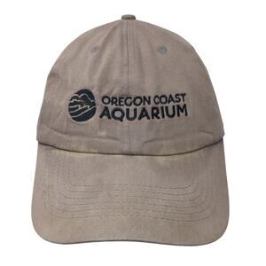 Oregon Coast Aquarium Baseball Cap Brown One Size Adjustable Quake City Caps